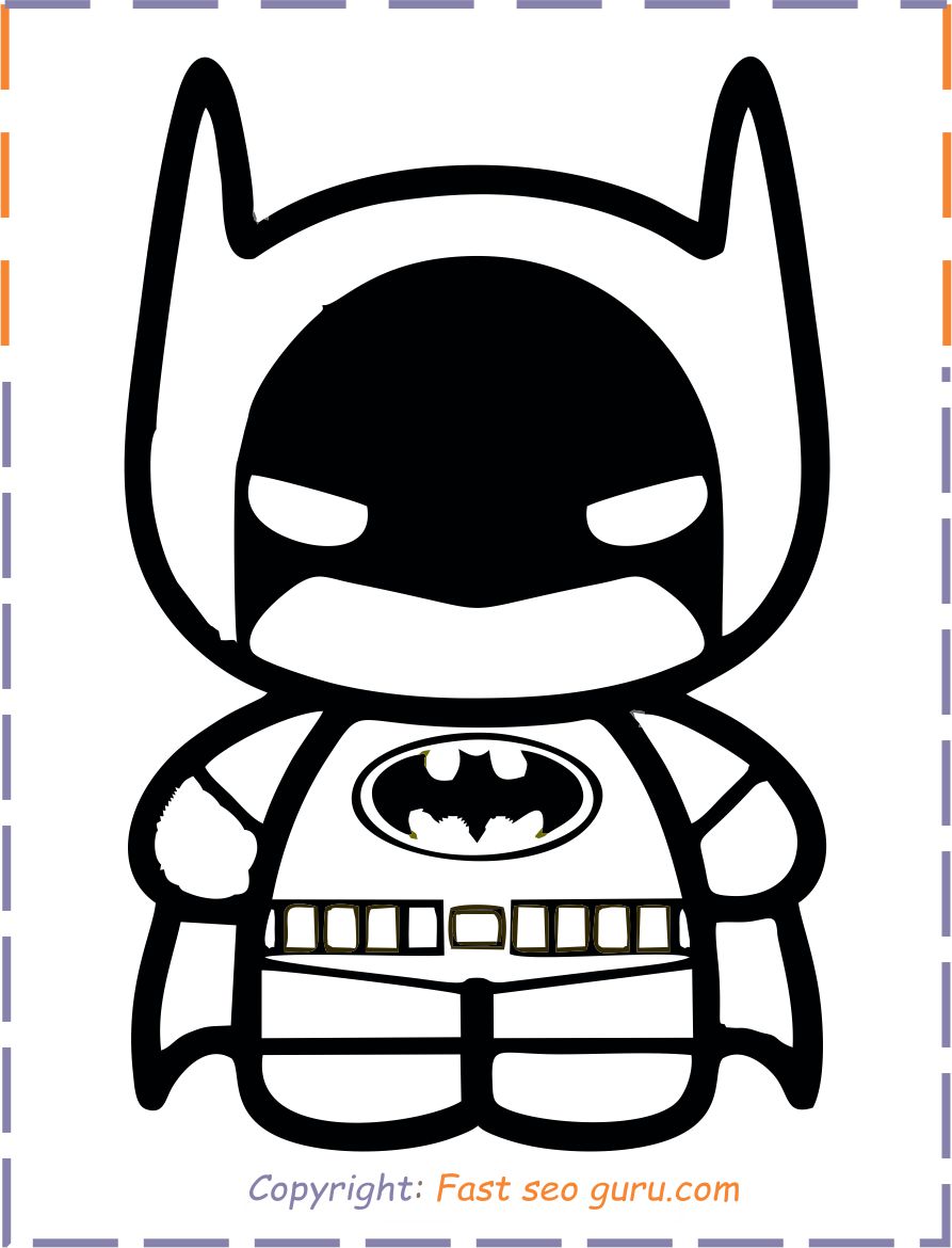 batman baby coloring pages printable